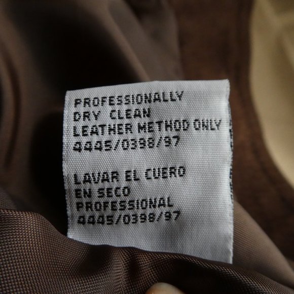 Kathy Ireland Vest Leather Suede Vintage Dark Brown Western Slot Pockets S - Picture 10 of 10